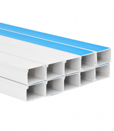 vidaXL Cable Trunking Self-Adhesive 100x40 mm 10 m PVC