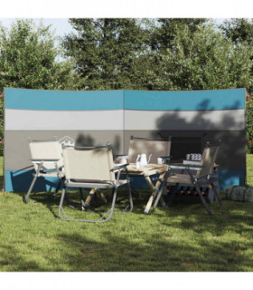 vidaXL Camping Windbreak Blue 340x130 cm Waterproof