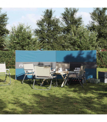 vidaXL Camping Windbreak Blue 344x120 cm Waterproof
