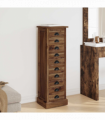 vidaXL Chest of Drawers Brown 35.5 x 30 x 100 cm Solid Teak Wood