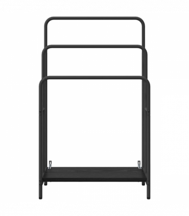 vidaXL Cloth Rack Black oak 60 x 30 x 100.5 cm Engineered wood