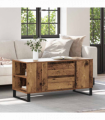 vidaXL Coffee Table Old Wood 102 x 44.5 x 50 cm Engineered Wood