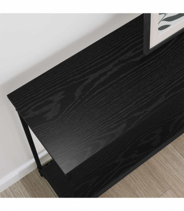 vidaXL Console Table Black oak 101 x 30.5 x 75 cm Engineered wood