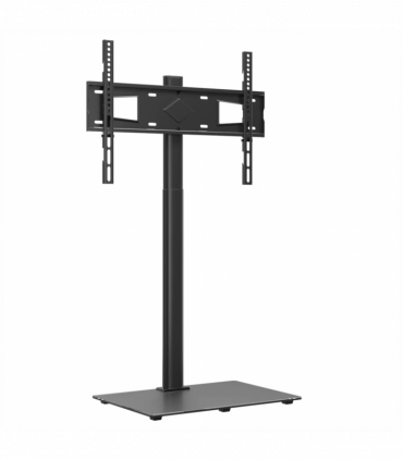 vidaXL Corner TV Stand 1-Tier for 32-65 Inch Black