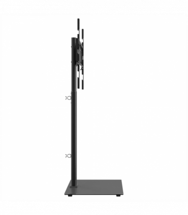 vidaXL Corner TV Stand 1-Tier for 32-65 Inch Black