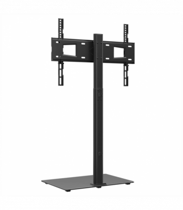 vidaXL Corner TV Stand 1-Tier for 32-65 Inch Black
