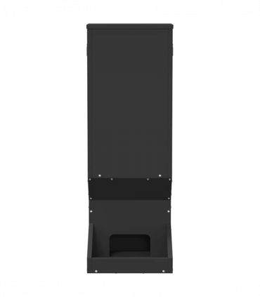 vidaXL Deer Feeder Black 28 x 30 x 80 cm Cold-Rolled Steel