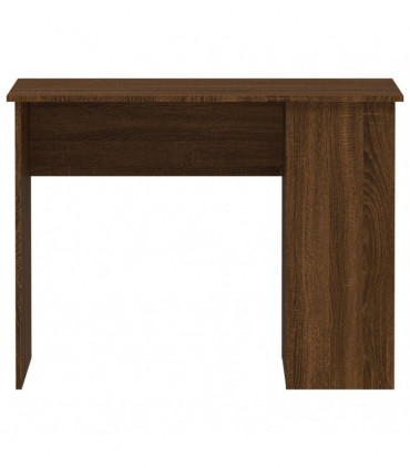 Desk Brown Oak 100x55x75 cm Engineered Wood