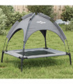 vidaXL Dog Bed with Canopy Anthracite Oxford Fabric and Steel