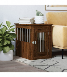 vidaXL Dog Crate Furniture Brown Oak 45x62x59 cm Engineered Wood