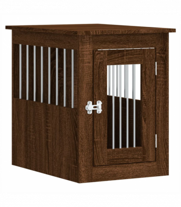 vidaXL Dog Crate Furniture Brown Oak 45x62x59 cm Engineered Wood