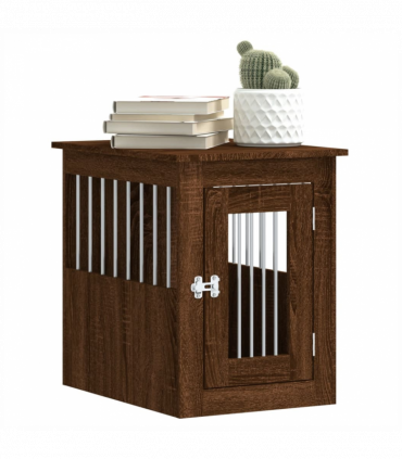 vidaXL Dog Crate Furniture Brown Oak 45x62x59 cm Engineered Wood