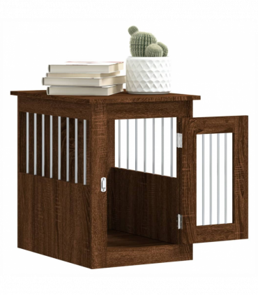 vidaXL Dog Crate Furniture Brown Oak 45x62x59 cm Engineered Wood