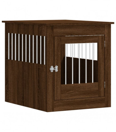 vidaXL Dog Crate Furniture Brown Oak 64.5x80x71 cm Engineered Wood