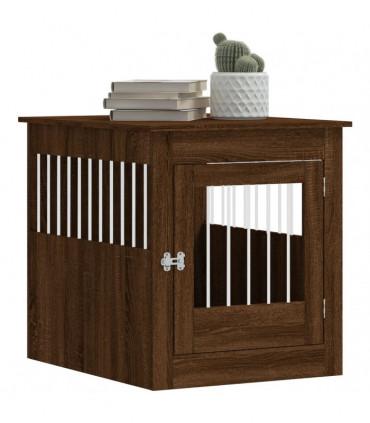vidaXL Dog Crate Furniture Brown Oak 64.5x80x71 cm Engineered Wood