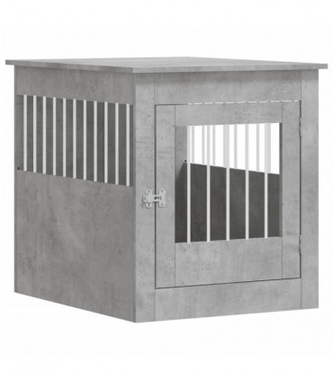 vidaXL Dog Crate Furniture Concrete Grey 64.5x80x71 cm Engineered Wood