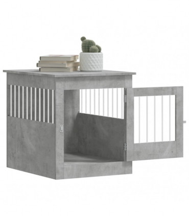 vidaXL Dog Crate Furniture Concrete Grey 64.5x80x71 cm Engineered Wood