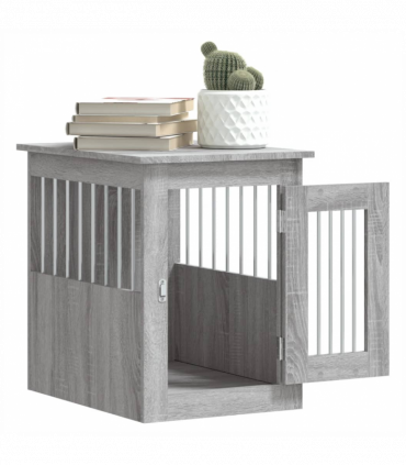 vidaXL Dog Crate Furniture Grey Sonoma 45x62x59 cm Engineered Wood
