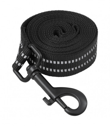 vidaXL Dog Harness with Lead & Collar Adjustable Black XL