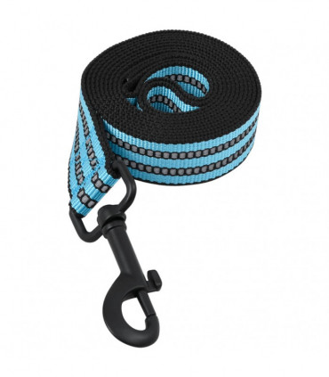 vidaXL Dog Harness with Lead & Collar Adjustable Blue XL