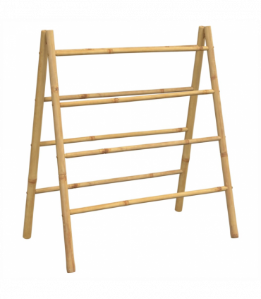 vidaXL Double Towel Ladder with 4 Rungs 90x50x100 cm Bamboo