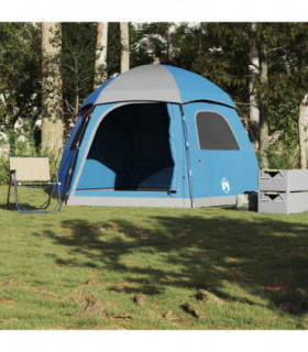 vidaXL Family Tent Igloo 6-Person Blue Waterproof