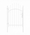vidaXL Garden Gate Steel 1x2.25 m White