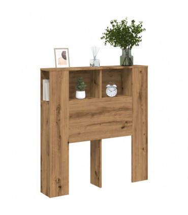 vidaXL Headboard Cabinet Artisan Oak 100x19x104.5 cm Engineered Wood