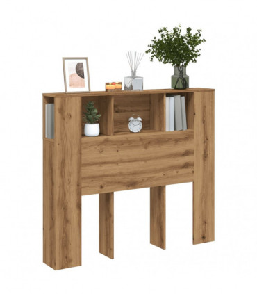 vidaXL Headboard Cabinet Artisan Oak 120x19x104.5 cm Engineered Wood