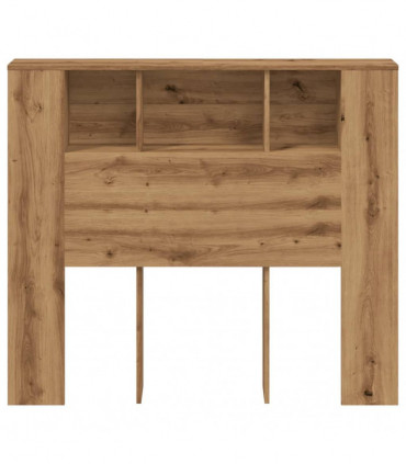 vidaXL Headboard Cabinet Artisan Oak 120x19x104.5 cm Engineered Wood