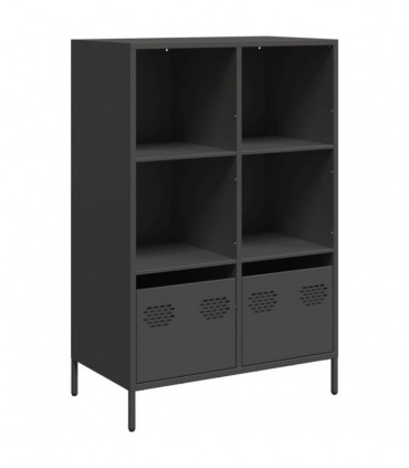 vidaXL Highboard Black 68x39x103.5 cm Steel