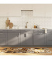 vidaXL Kitchen Rug Multicolour 60x180 cm Washable Anti Slip