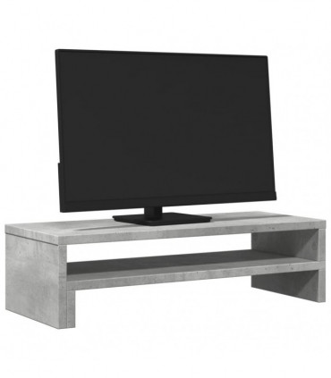vidaXL Monitor Stand Concrete Grey 54x22x15 cm Engineered Wood