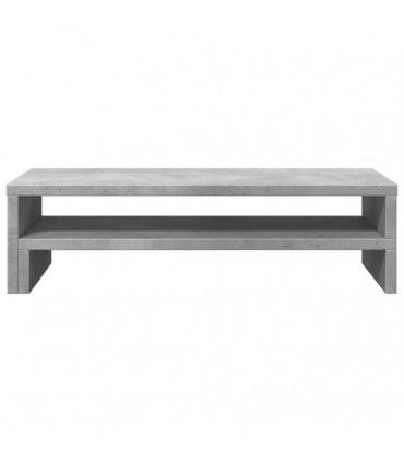 vidaXL Monitor Stand Concrete Grey 54x22x15 cm Engineered Wood