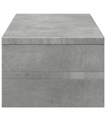 vidaXL Monitor Stand Concrete Grey 54x22x15 cm Engineered Wood