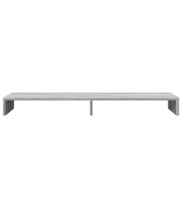 vidaXL Monitor Stand Grey Sonoma 100x27x10 cm Engineered Wood