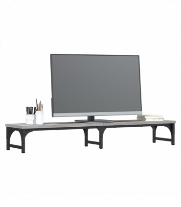 vidaXL Monitor Stand Grey Sonoma 105x23x15.5 cm Engineered Wood