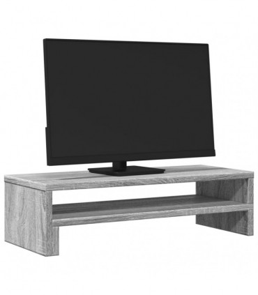 vidaXL Monitor Stand Grey Sonoma 54x22x15 cm Engineered Wood