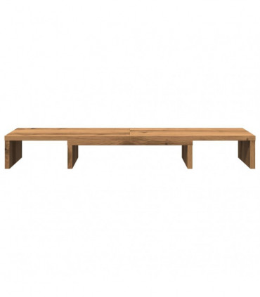 vidaXL Monitor Stand Riser Adjustable Artisian Oak 80x24x10.5 cm Engineered Wood