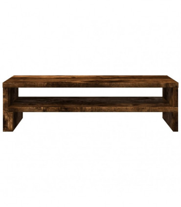 vidaXL Monitor Stand Smoked Oak 54x22x15 cm Engineered Wood