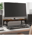 vidaXL Monitor Stand Smoked Oak 55x23x14 cm Engineered Wood