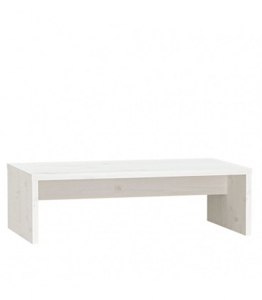 vidaXL Monitor Stand White 50x27x15 cm Solid Wood Pine