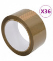 vidaXL Packaging Tape 36 pcs Brown 48 mm x 66 m