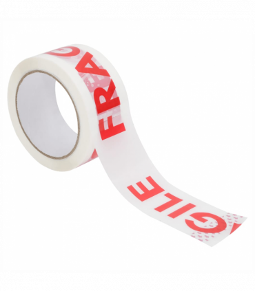 vidaXL Packaging Tape 72 pcs FRAGILE Printed White 48 mm x 66 m