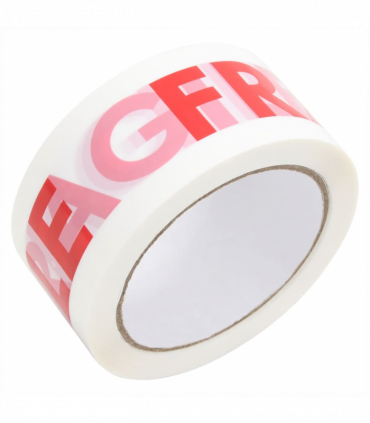 vidaXL Packaging Tape 72 pcs FRAGILE Printed White 48 mm x 66 m