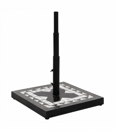 vidaXL Parasol Base Black and White Square 12 kg