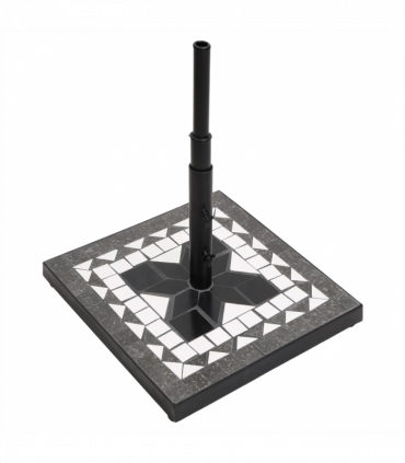 vidaXL Parasol Base Black and White Square 12 kg