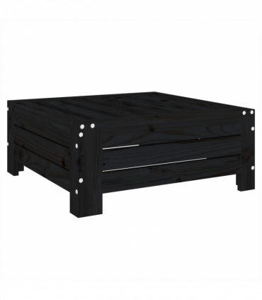 vidaXL Parasol Base Cover Black Solid Wood Pine