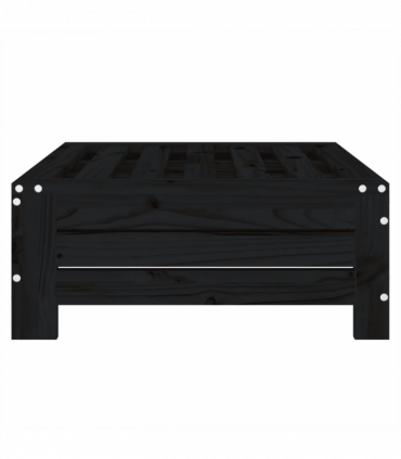 vidaXL Parasol Base Cover Black Solid Wood Pine