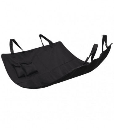 vidaXL Pet Rear Car Seat Cover 148x142 cm Black